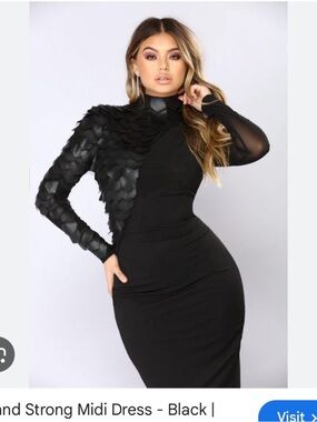 Fashion Nova | Dresses | Isabela Rhinestone Dress Nude | Poshmark